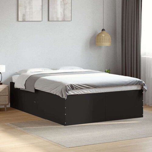  Okvir za krevet crni 120x190 cm konstruirano drvo Slike