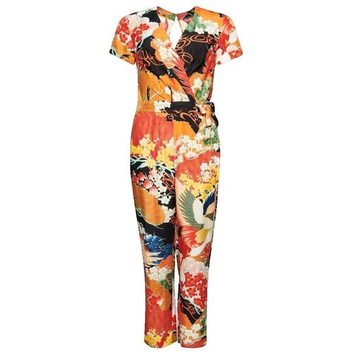 Superdry Kombinezoni Woven Jumpsuit Vintage Oranžna Cene