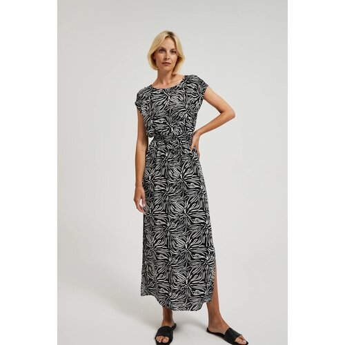 Moodo Women&amp;#039;s patterned maxi dress - black Slike