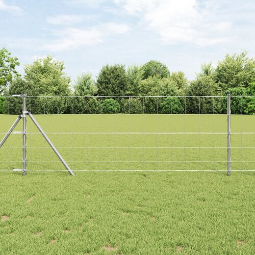 vidaXL poljska ograja 0.8x100 m pocinkano jeklo Cene