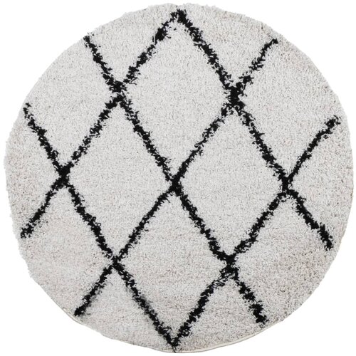 Maison Chic Ko&scaron;ata Preproga, Rug moderna krem in črna &Oslash; 280 cm, (22121863) Cene