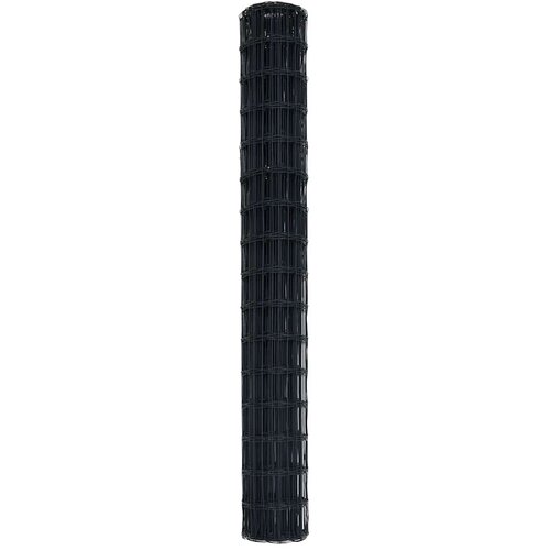 Euro ograda 1,6 x 10 m Željezo prekriveno PVC-om Siva Slike