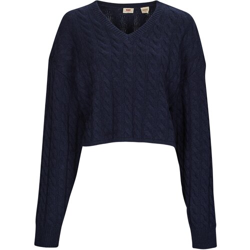 Levi&amp;#039;s RAE CROPPED SWEATER Blue Slike
