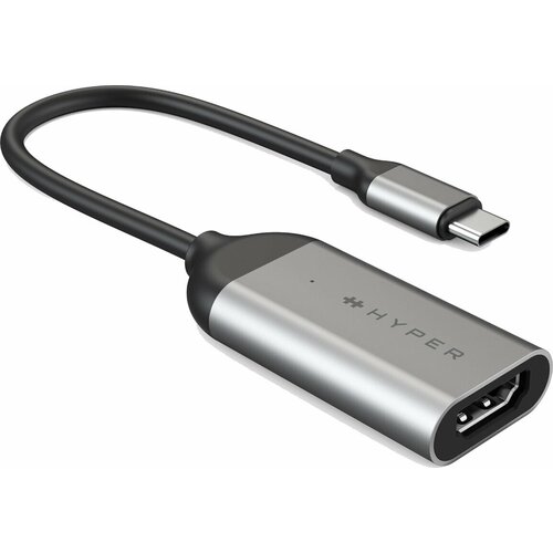 HYPER HD-H8K USB Type-C HDMI Stainless steel Slike