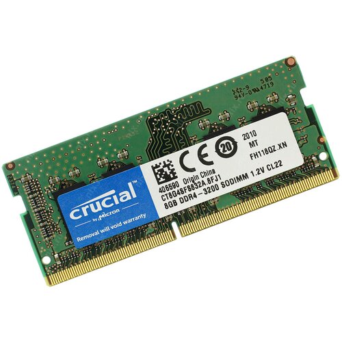 Crucial SO-DIMM 8 GB DDR4 3200MHz CL22 CT8G4SFRA32A Cene