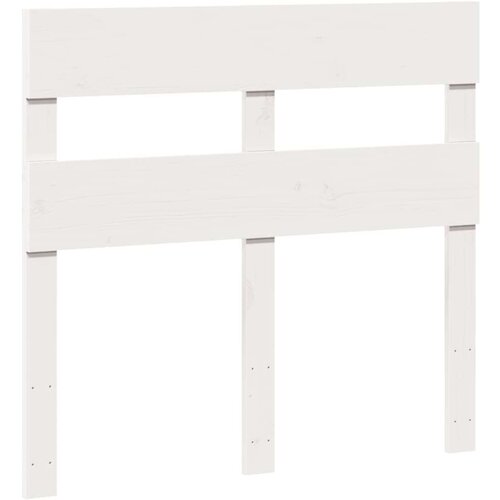VidaXL Okvir kreveta bez madraca bijeli 90 x 190 cm masivna borovina Slike