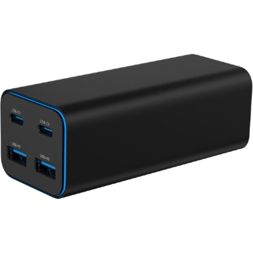Gembird USB punjač 2xType-C + 2xUSB-A 4-port 100 W GaN USB PowerDelivery fast charger, black, TA-UC-2A2C-PD100-01-BK Slike