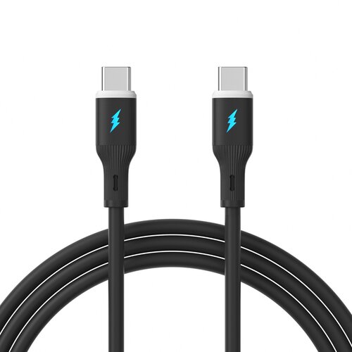 INF 66W USB-C na USB-C kabel za hitro polnjenje - silikon, 100 cm Black, (5000276720) Cene