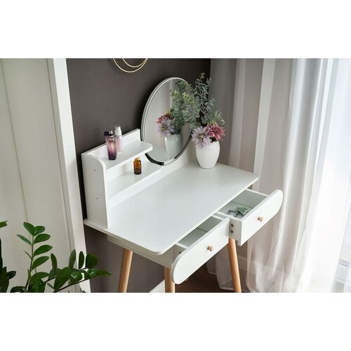 ModernHome Kozmetički Toaletni Stol 80x40x122 cm Slike