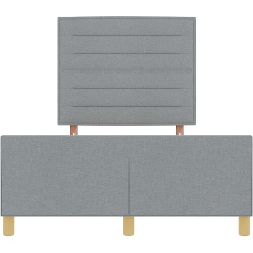 VidaXL krevet svjetlosiva konstruirano drvo 140 x 190 cm ergonomski Slike