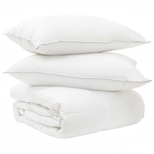 vidaXL Komplet odej z blazino 2 pcs Bela Bambusova vlakna, (5000294734) Cene