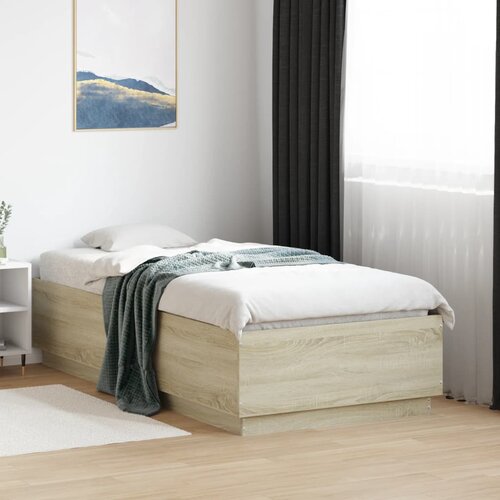 Furnova Posteljni okvir sonoma hrast 75x190 cm inženirski les, (21934173) Slike