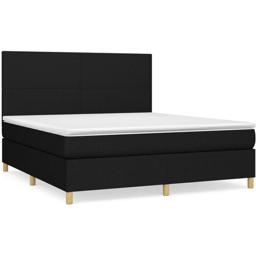 Maison Chic Box spring postelja - Vzmetna postelja z vzmetnico črna 160x200 cm blago SL20990, (21881248) Cene