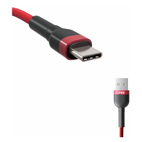 Ms KABL USB-A 2.0 -> USB-C, 2m, crveni Slike