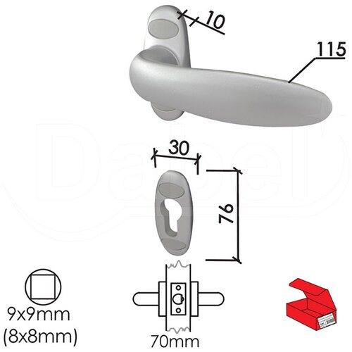 Dabel kvaka roz za alu v goč r9006 30/76/10/115/8/9 mm Slike