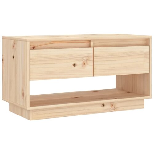 Maison Chic TV omarica - TV stojalo - Televizijska omarica 74x34x40 cm trdna borovina, (21699458) Slike