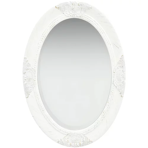  Zidno ogledalo u baroknom stilu 50 x 70 cm bijelo