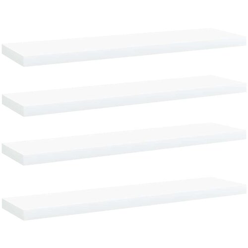 vidaXL Police za knjige 4 kom bijele 40 x 10 x 1 5 cm od iverice Cene