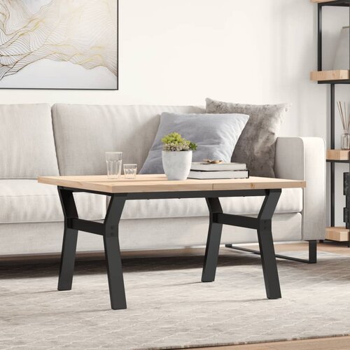  Stolić za kavu Y-oblika 80x80x45,5 cm od borovine i čelik Cijene