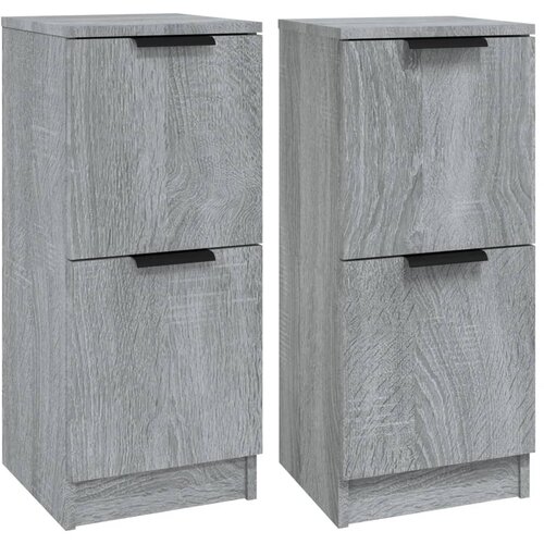 Maison Chic Komoda - Predalnik 2 kosa siva sonoma 30x30x70 cm konstruiran les, (21722096) Slike