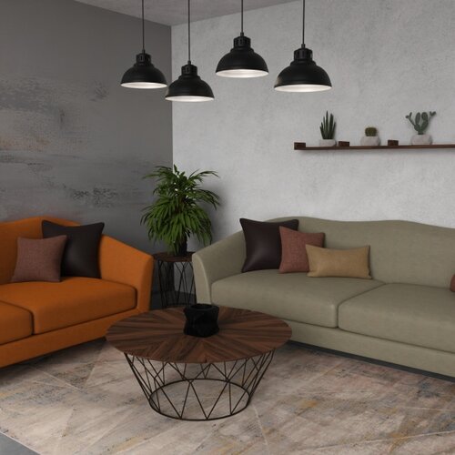  Visilica na sajli SVEN 4xE27/15W/230V crni Slike