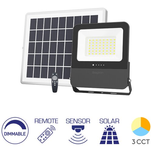 Braytron Solarni led reflektor Bry Solar PL 30W 3u1 Daljinski IP65 BT64-01281 Slike