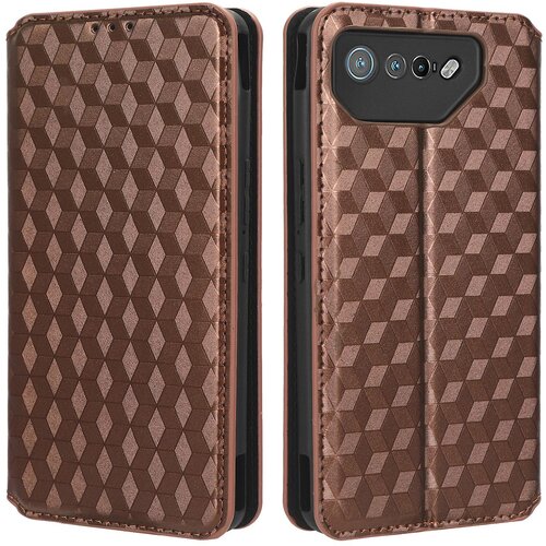 INORCO Za telefon Asus ROG Phone 7 5G torbica za mobilni telefon z vtisnjenim rombom, PU usnjena denarnica, stojalo, preklopni pokrov, (22034720) Slike