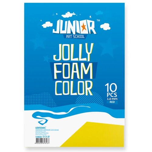 Junior jolly Color Foam, eva pena, A4, 10K, odaberite nijansu Žuta Slike