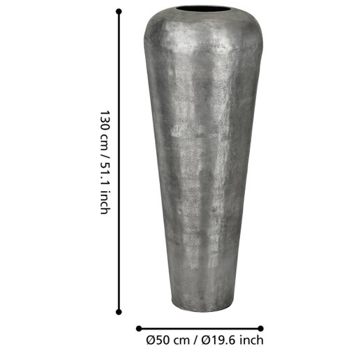 Eglo 421335 - Metalna vaza MIYAZAKI 130x50 cm, siva Slike