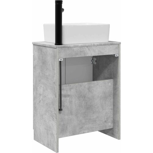  Kupaonski umivaonik s sudoperom Betonska siva 54 x 35 x 83 cm Slike