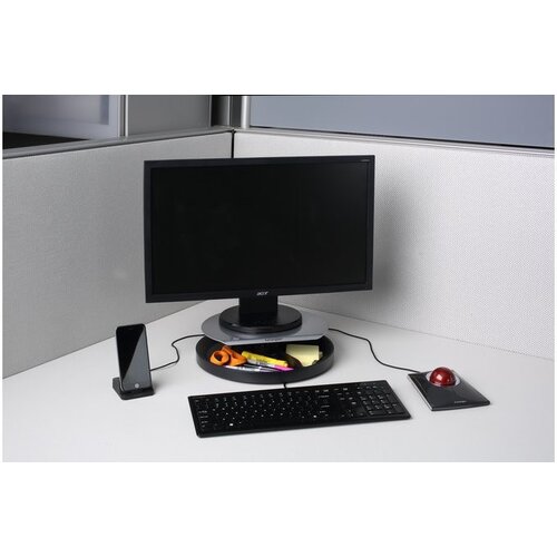 Kensington vrtljiv podstavek za monitor s predalom, siva Slike