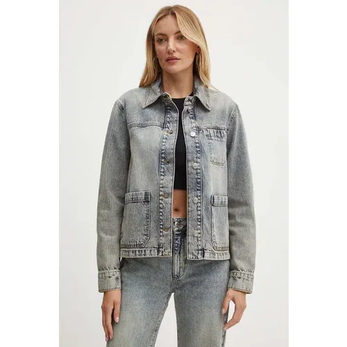 Max&co. Jeans jakna ženska, siva barva, 2426046021200