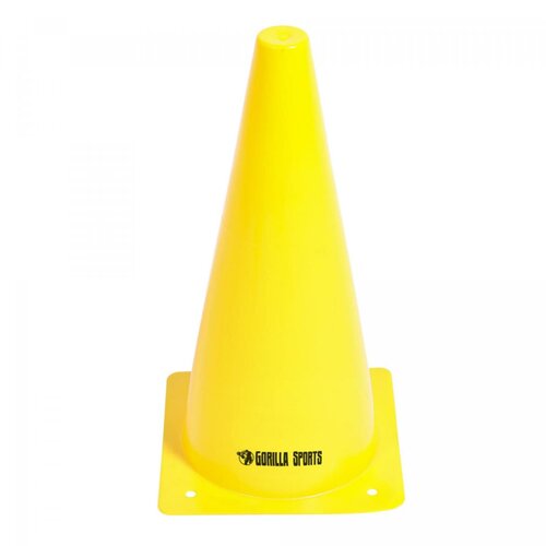 Set od 10 čunjeva za trening (30 cm / Žuti) Slike