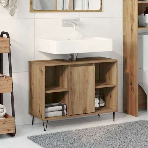  Kupaonski ormar s policom Umjetnički hrast 80 x 33 x 60 cm Cene