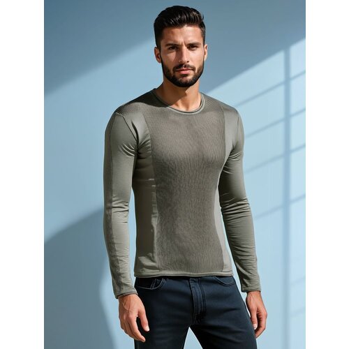 DStreet Sweter męski khaki Slike