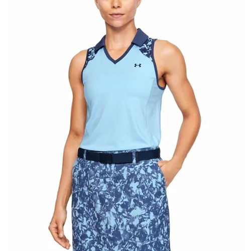 Under Armour Women's T-shirt with collar Zinger Sleeveless Blocked Polo