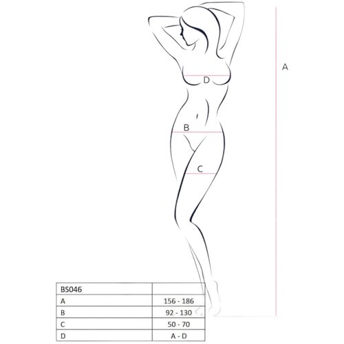 Passion Bodystocking BS046 White Cene