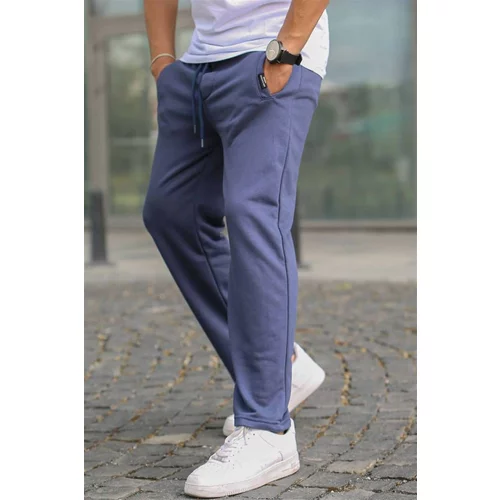 Madmext Navy Blue Basic Trousers 5479