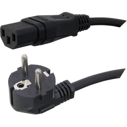 Hawa Priključni kabel za hladne naprave [ varnostni vtič - IEC vtičnica C13] črni 2.5 m 1008232, (20414146) Cene