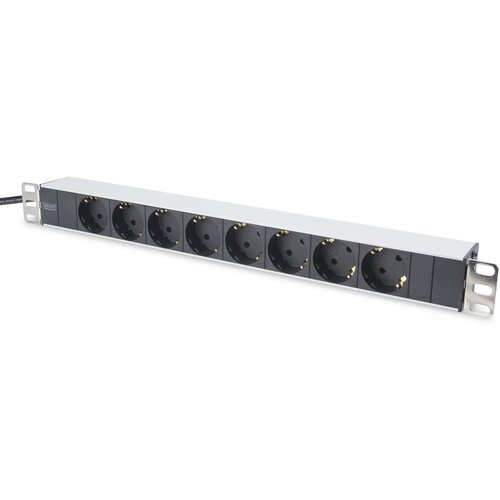 Digitus razdelilec DN-95401, 8x 250V, 2m, črna/siva Cene