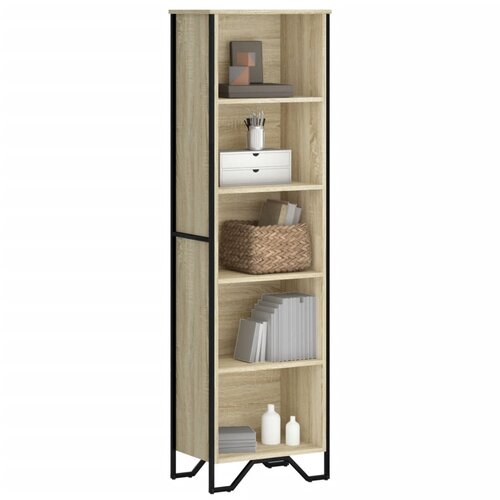 vidaXL Knjižna omara sonoma hrast 50x31x169 cm inženirski les Cene