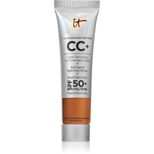 IT Cosmetics Your Skin But Better CC+ Mini prekrivni tekoči puder SPF 50+ odtenek Rich 12 ml Slike