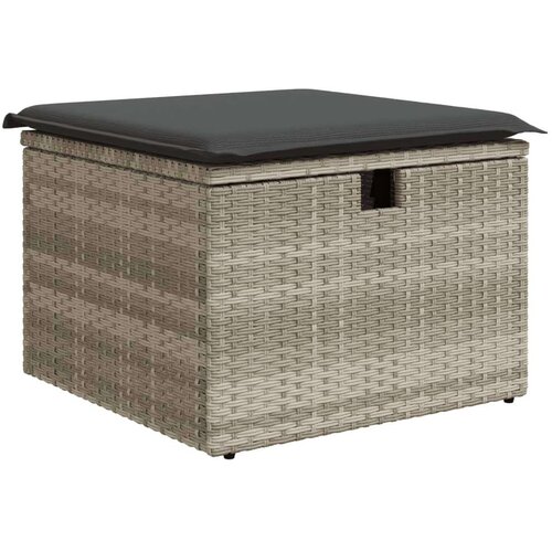 VidaXL 5-dijelna vrtna garnitura s jastucima svijetlosiva poliratan Slike