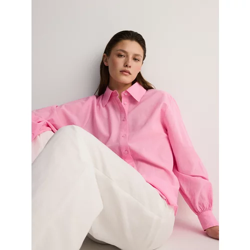 Reserved - Pamučna košulja - ružičasta