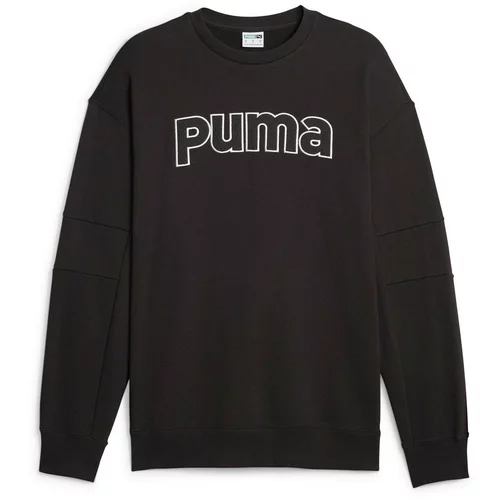 Puma Športna majica črna / bela