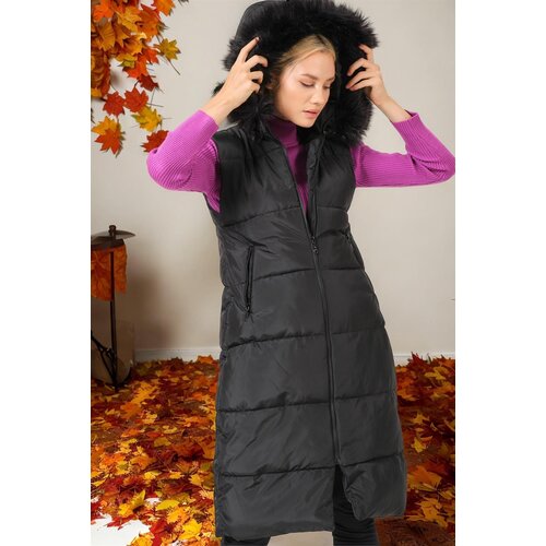 Dewberry Z6741 WOMEN&amp;#039;S VEST-PLAIN BLACK Slike