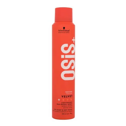 Schwarzkopf Professional Osis+ Velvet Lightweight Wax-Effect Spray lak za kosu slaba fiksacija 200 ml za ženske