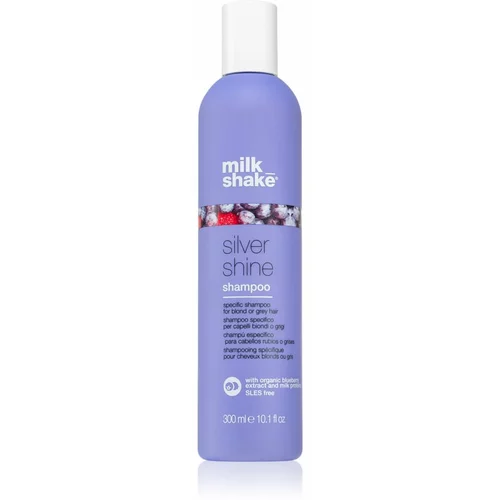 Milk Shake Silver Shine šampon za plavu kosu neutralizirajući žuti tonovi 300 ml