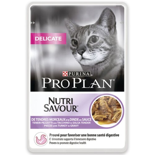 Purina Pro plan cat sos delicate ćuretina 85g hrana za mačke Slike