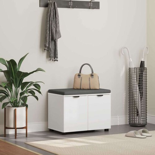  Haldna klop z blazino s shranjevanjem Bela 60 x 38 x 46 cm, (5000155724) Cene